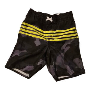 Old Navy Boy's Swim Trunks Black & Yellow S 6/7